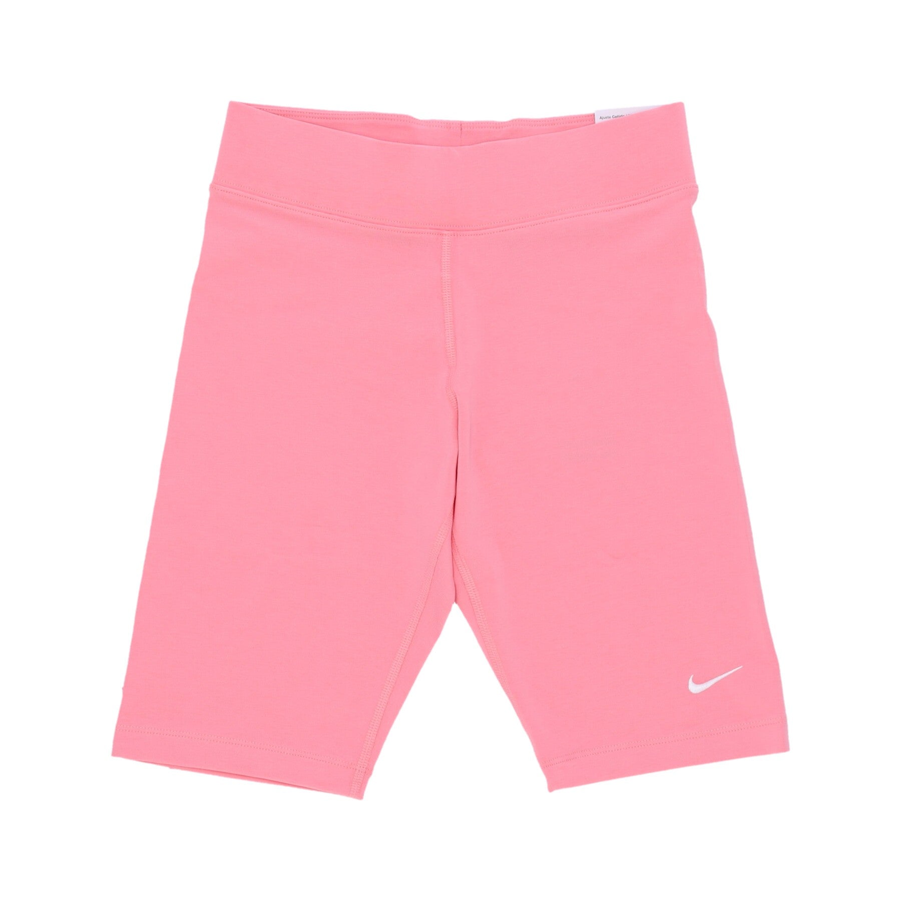 Nike, Pantaloncino Ciclista Donna W Sportswear Essential Biker Short Lbr Mid-rise, Coral Chalk/white