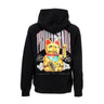 Propaganda, Felpa Leggera Cappuccio Uomo Maneki Hoodie, Black