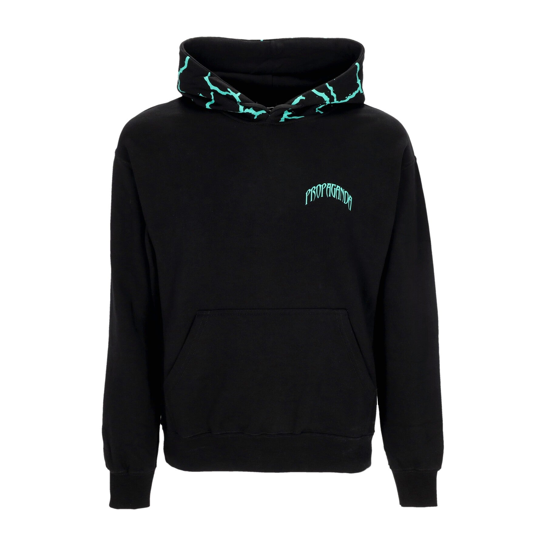 Propaganda, Felpa Leggera Cappuccio Uomo Triangle Panther Hoodie, 