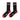 Propaganda, Calza Media Uomo Logo Socks, Black/red
