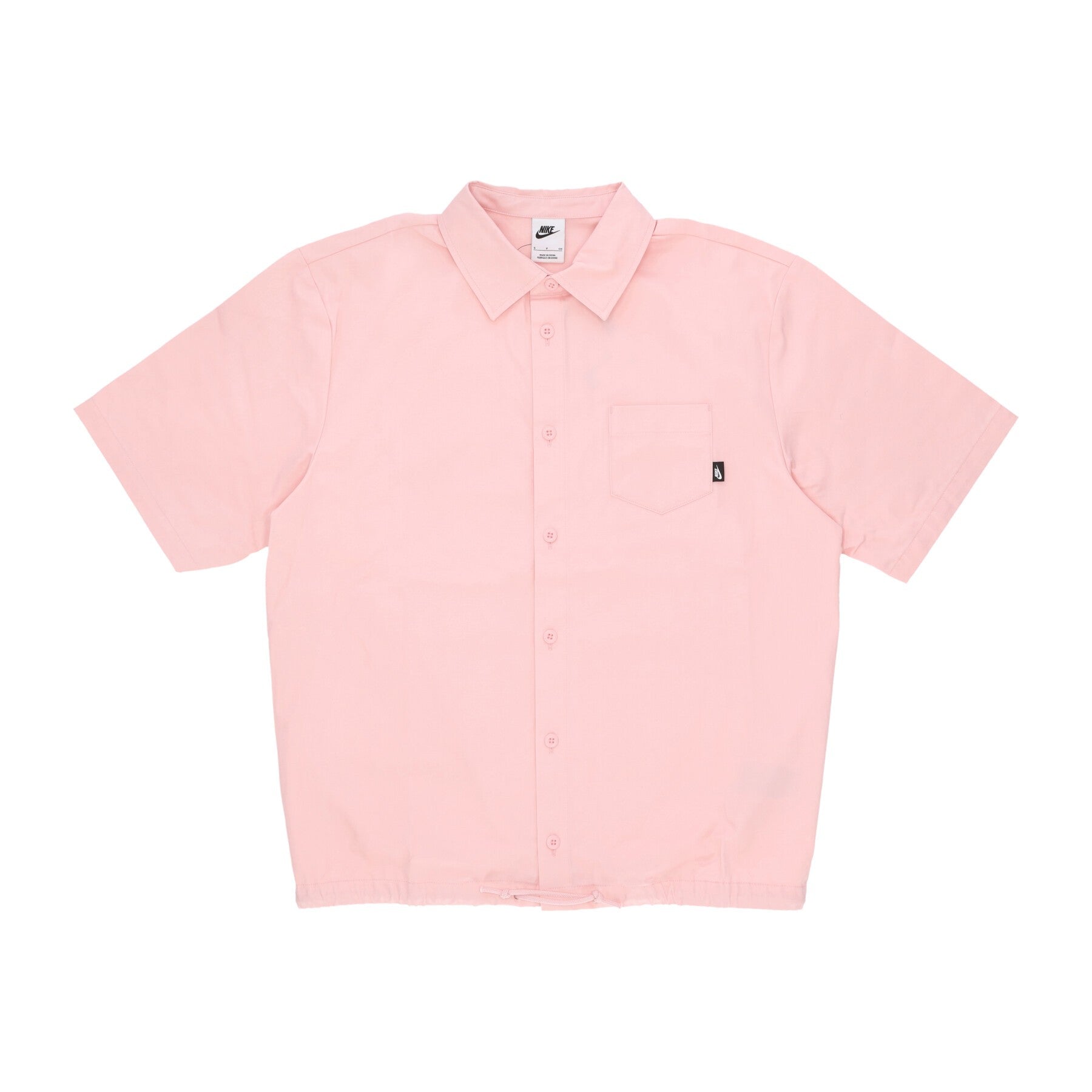 Nike, Camicia Manica Corta Uomo Club Button-down S/s Top, Pink Bloom