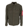 Alpha Industries, Camicia Manica Lunga Uomo Basic Shirt, Grey Black