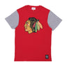 Mitchell & Ness, Maglietta Uomo Nhl Color Blocked Tee Chibla, Scarlet
