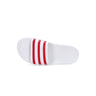 Adidas, Ciabatte Donna Adilette W, Cloud White/better Scarlet/cloud White