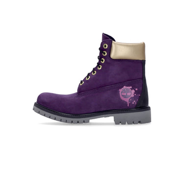 Timberland, Scarponcino Alto Uomo 6" Premium Boot "hip Hop Royalty", Purple Pennant