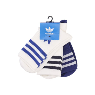 Adidas, Calza Media Uomo Mid Cut Crew Sock, White/white/victory Blue