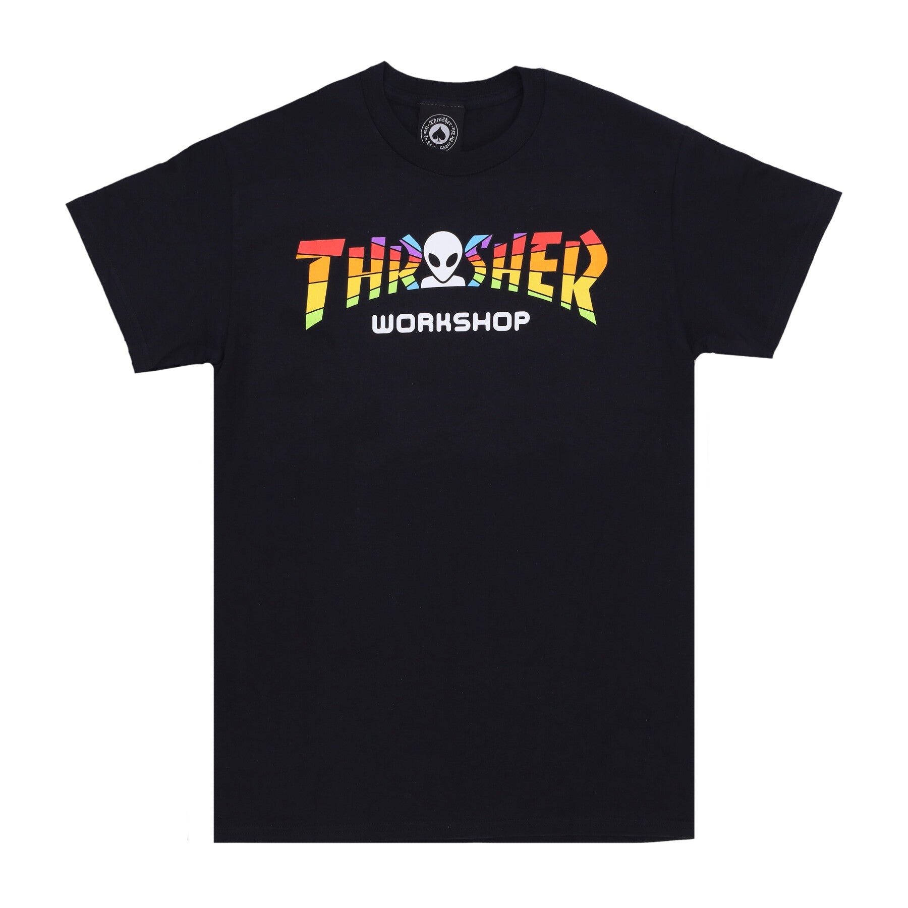 Thrasher, Maglietta Uomo Spectrum Tee X Aws, Black