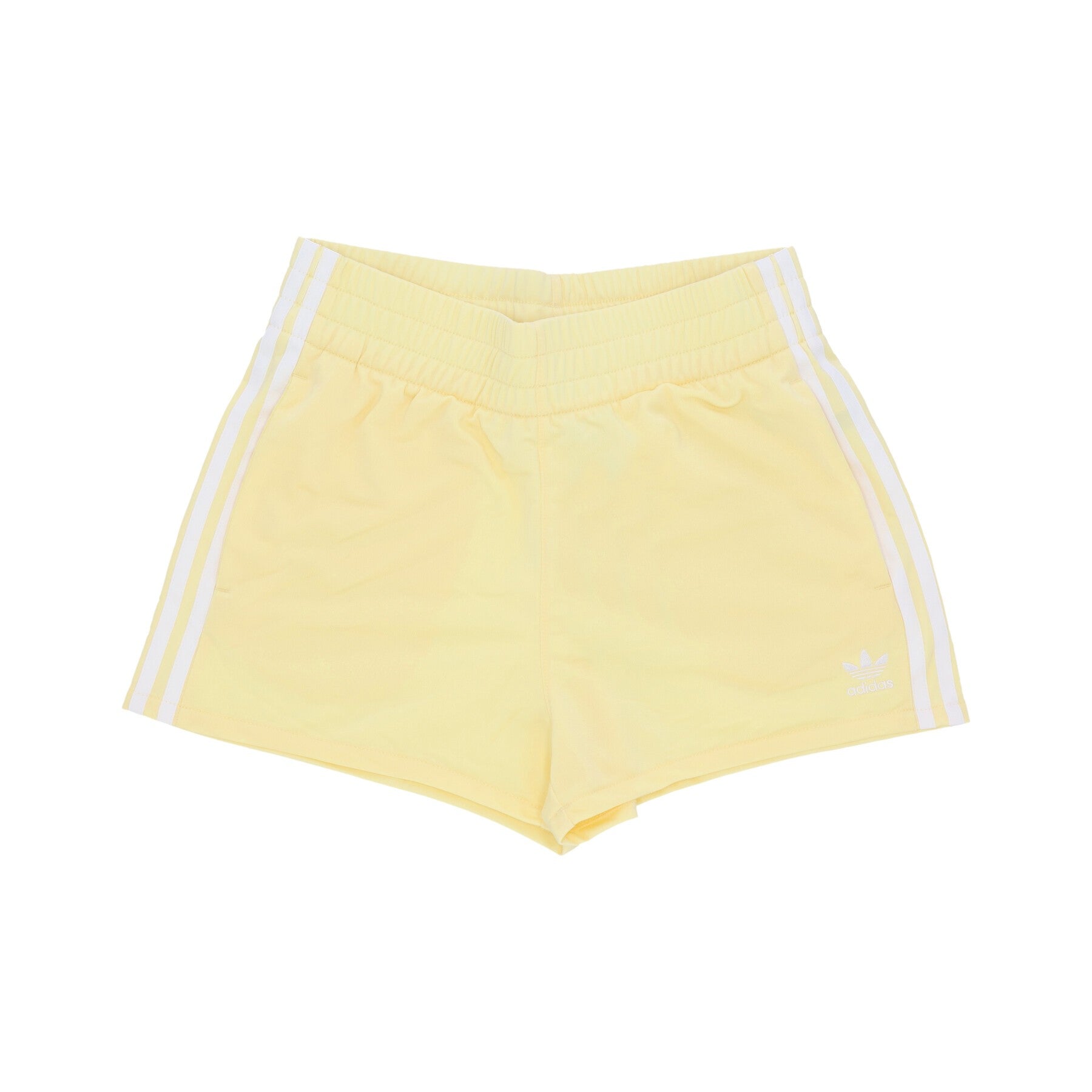 Adidas, Pantalone Corto Tuta Donna 3 Stripes Short, Almost Yellow