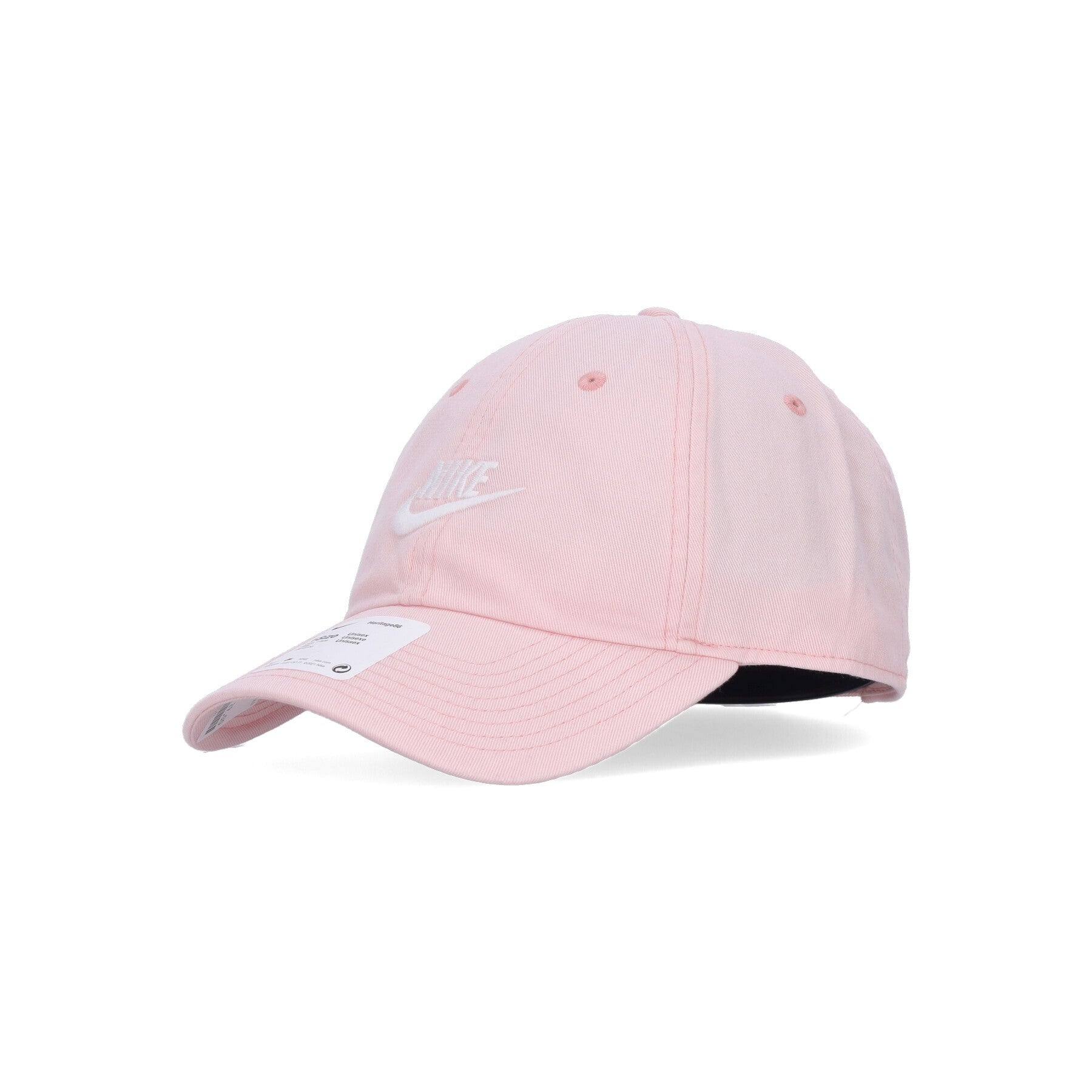 Nike, Cappellino Visiera Curva Uomo H86 Futura Washed, Pink Bloom/white