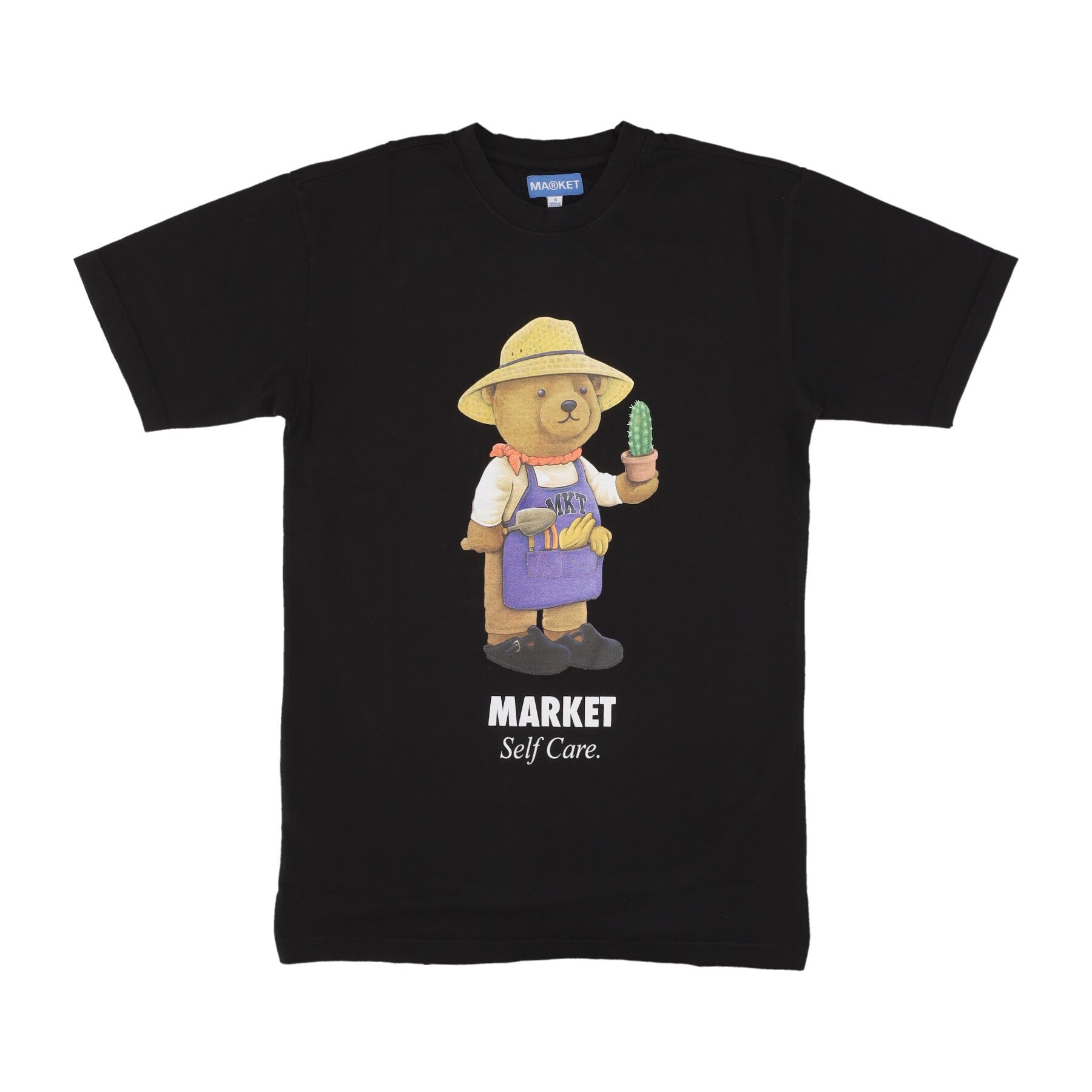 Market, Maglietta Uomo Botanic Bear Tee, Vintage Black