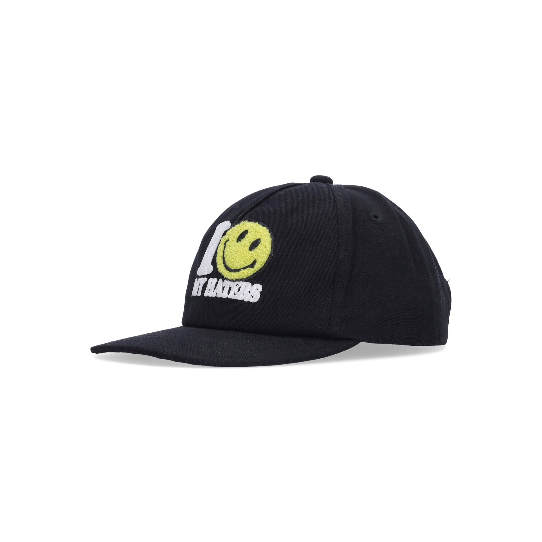 Market, Cappellino Visiera Piatta Uomo Smiley Haters 5-panel Hat, Vintage Black