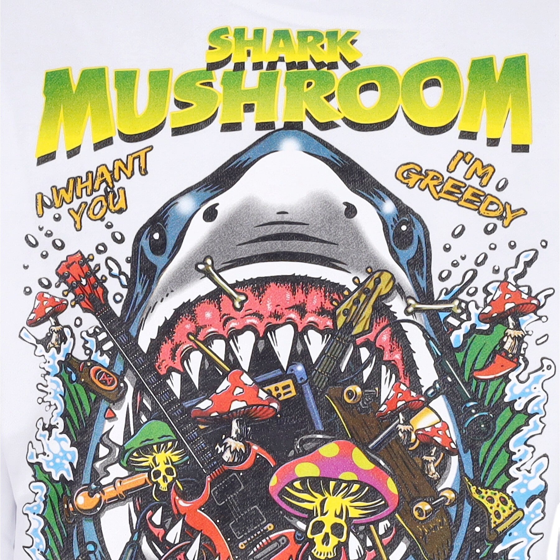 Mushroom, Felpa Leggera Cappuccio Uomo Shark Hoodie, 