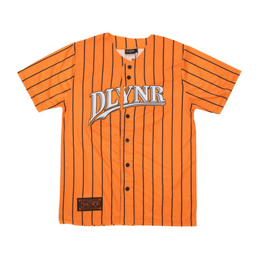 Dolly Noire, Casacca Bottoni Uomo Goat Catcher Baseball Shirt, Orange