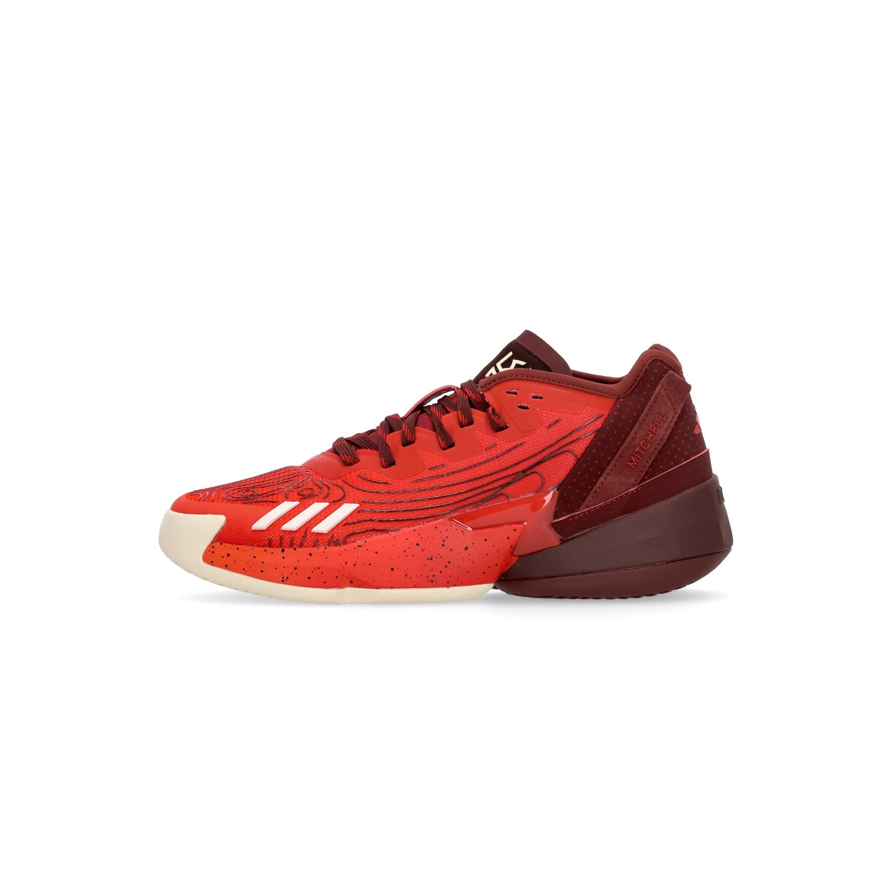 Adidas, Scarpa Basket Uomo D.o.n. Issue 4, Better Scarlet/cloud White/shadow Red