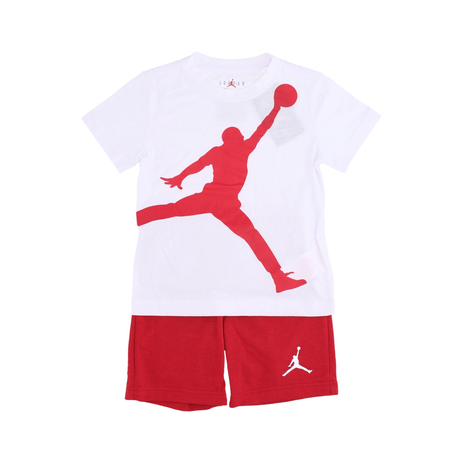 Jordan, Set T-shirt+pantaloncino Bambino Jumbo Jumpman Short Set, Gym Red