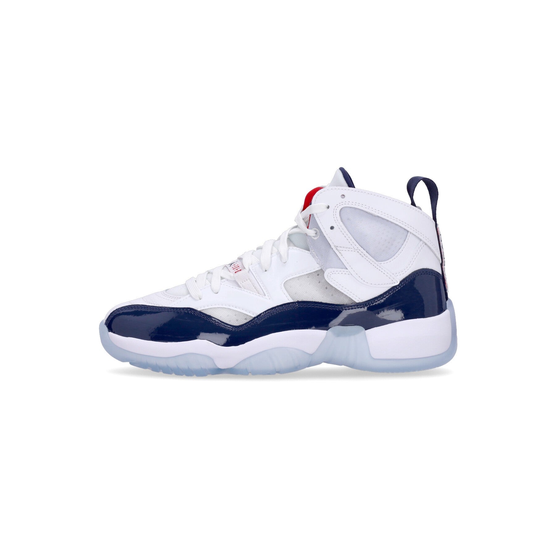 Jordan, Scarpa Alta Uomo Jumpman Two Trey, White/navy/university Red