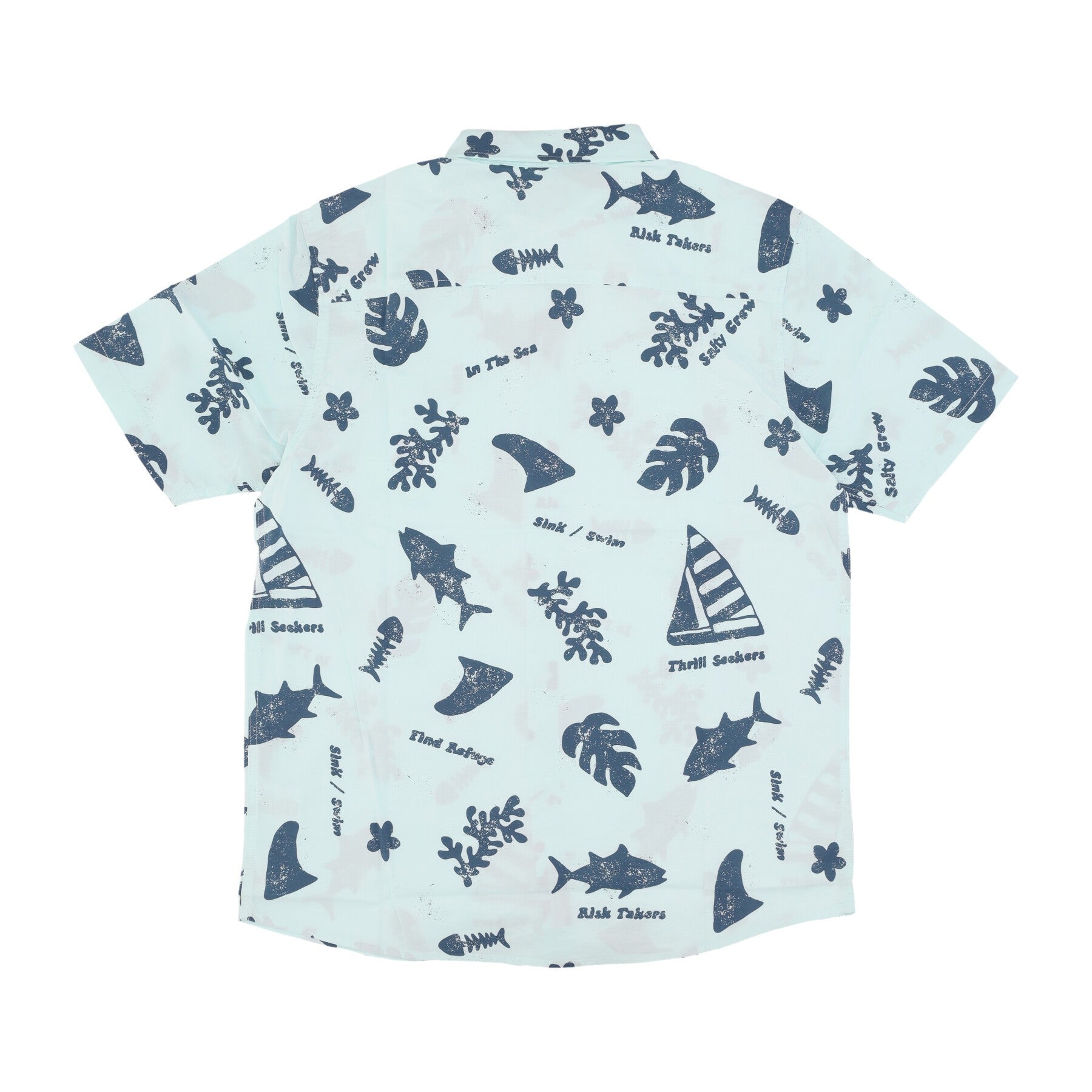 Camicia Manica Corta Uomo Twisted Tides Woven Shirt Sea Foam