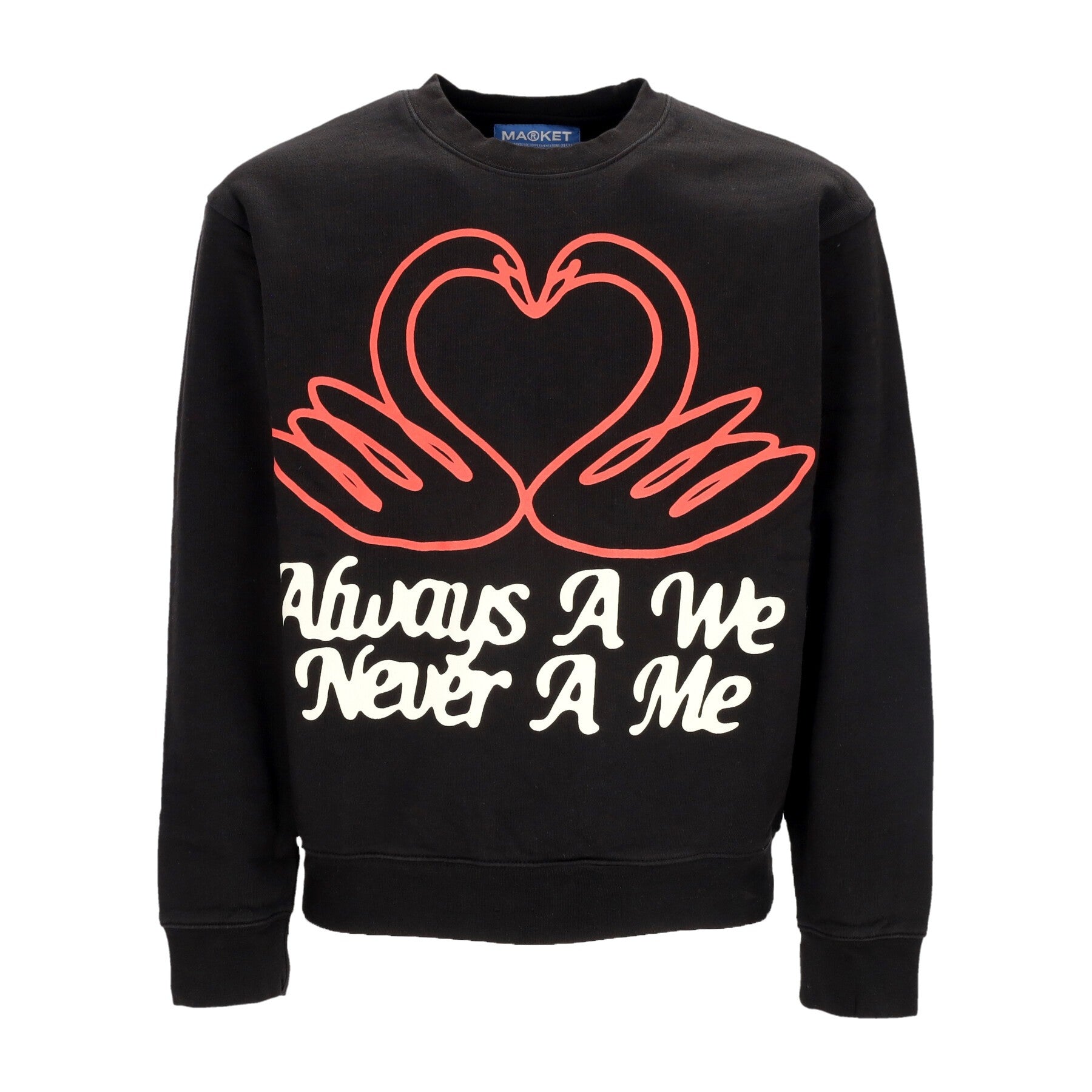 Market, Felpa Girocollo Uomo Always We Crewneck, Vintage Black