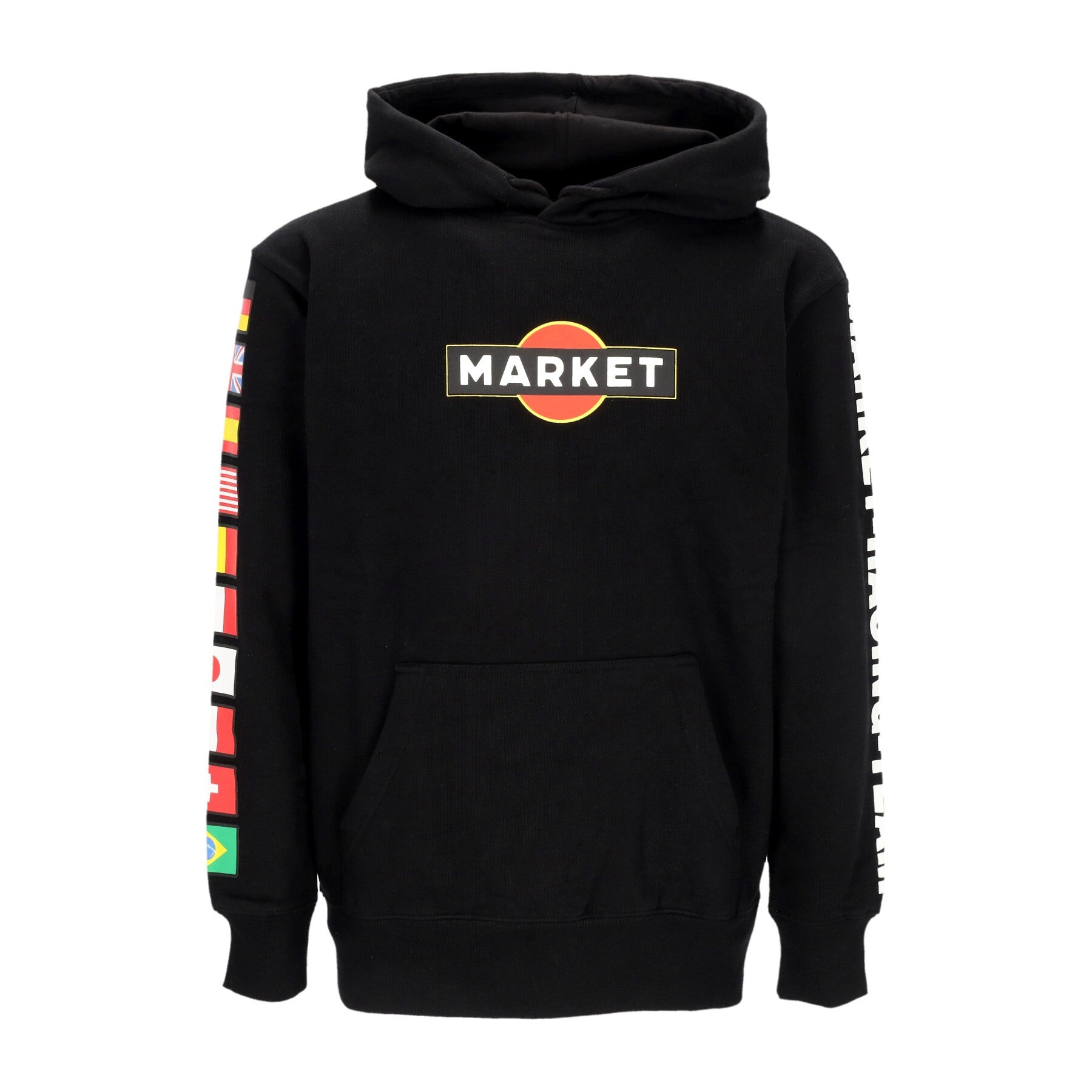 Market, Felpa Cappuccio Uomo Group 5 Hoodie, Black