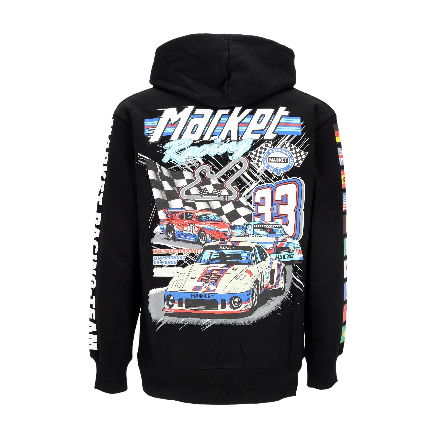 Market, Felpa Cappuccio Uomo Group 5 Hoodie, 