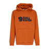 Fjallraven, Felpa Cappuccio Uomo Logo Hoodie, Terracotta Brown
