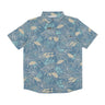 Salty Crew, Camicia Manica Corta Uomo Feeding Frenzy Uv Woven, Slate Blue