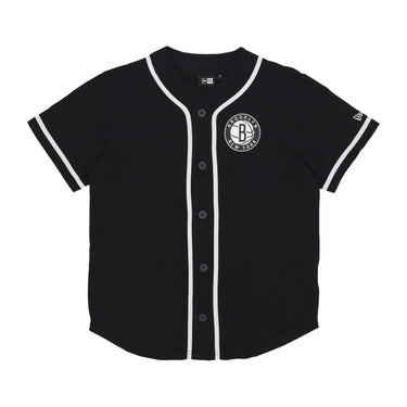 New Era, Casacca Bottoni Uomo Nba Baseball Jersey Bronet, Black/white