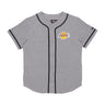 New Era, Casacca Bottoni Uomo Nba Baseball Jersey Loslak, Heather Grey/authentic Gold
