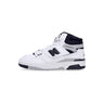 New Balance, Scarpa Alta Uomo 650, White/black