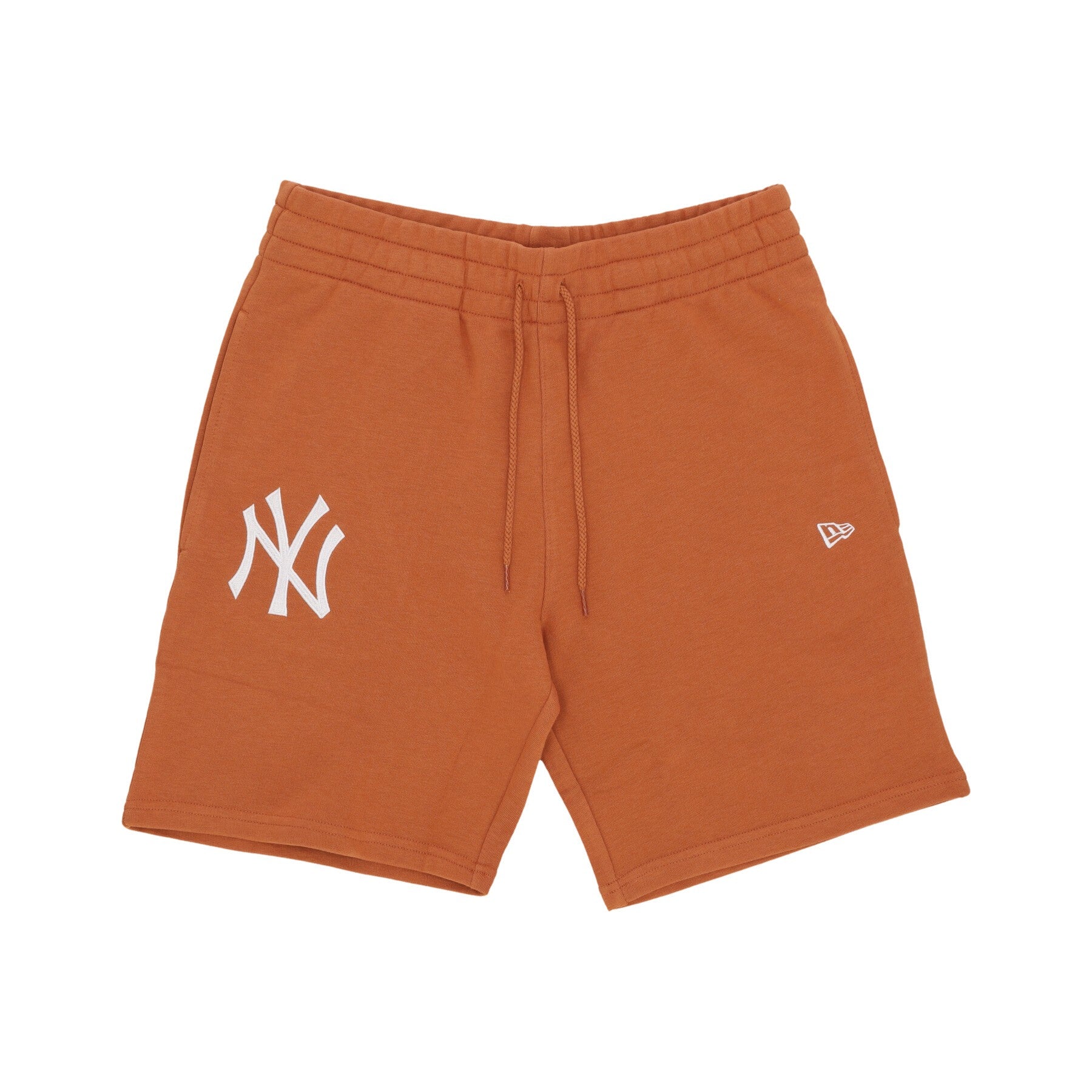New Era, Pantalone Corto Tuta Uomo Mlb League Essentials Shorts Neyyan, Spring Toffee/white
