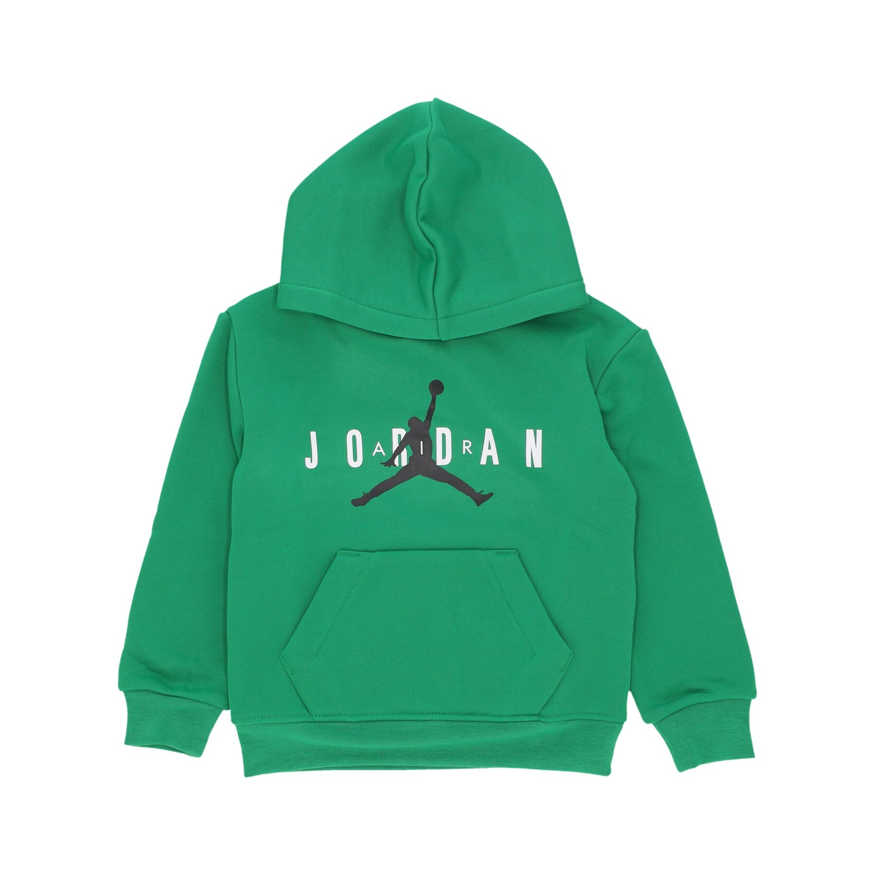Jordan, Felpa Cappuccio Bambino Jumpman Sustainable Hoodie, Lucky Green