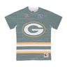 Mitchell & Ness, Maglietta Uomo Nfl Jumbotron 3.0 Sublimated Tee Grepac, Multi/white