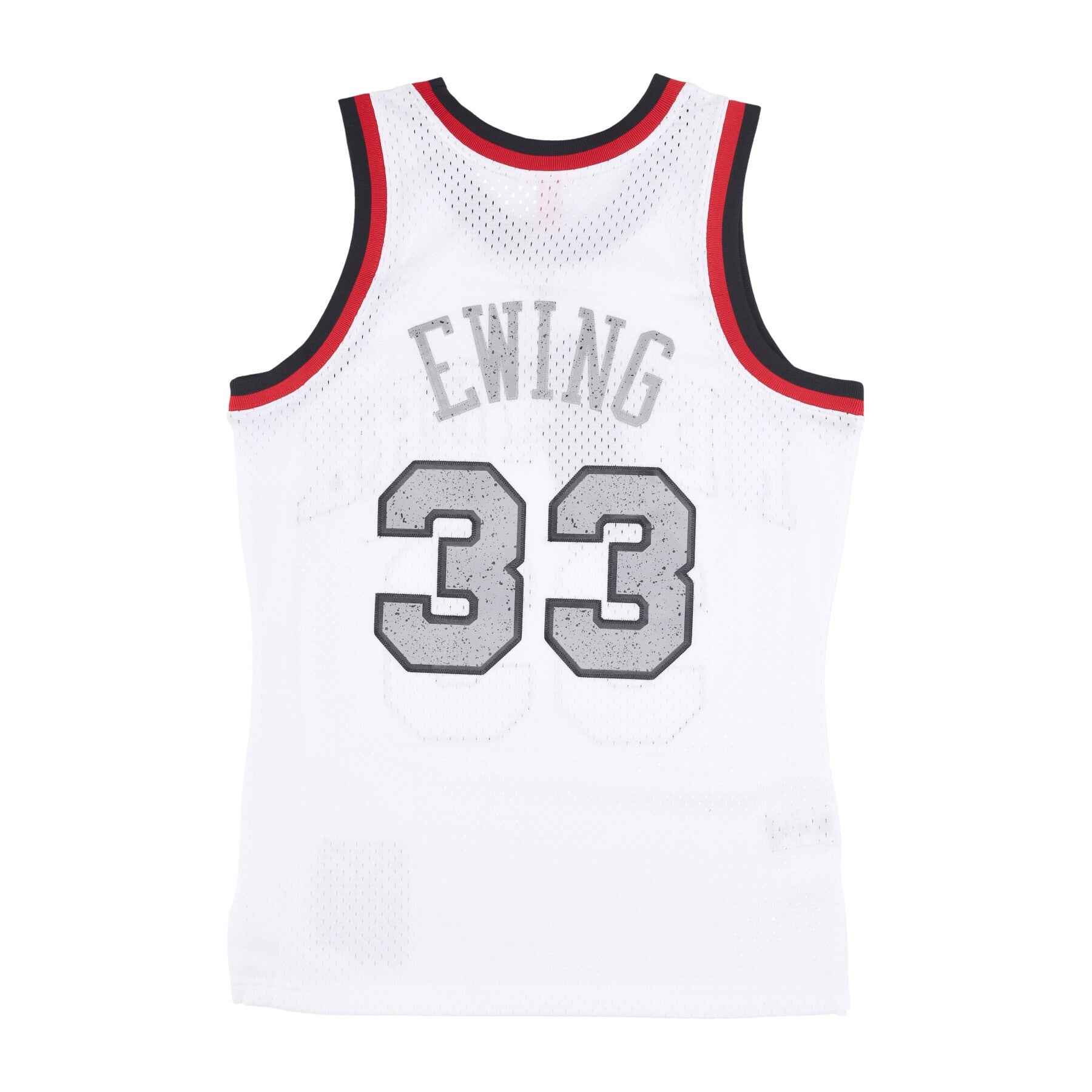 Mitchell & Ness, Canotta Basket Uomo Nba Cracked Cement Swingman Jersey Hardwood Classics No 33 Patrick Ewing Neykni, 