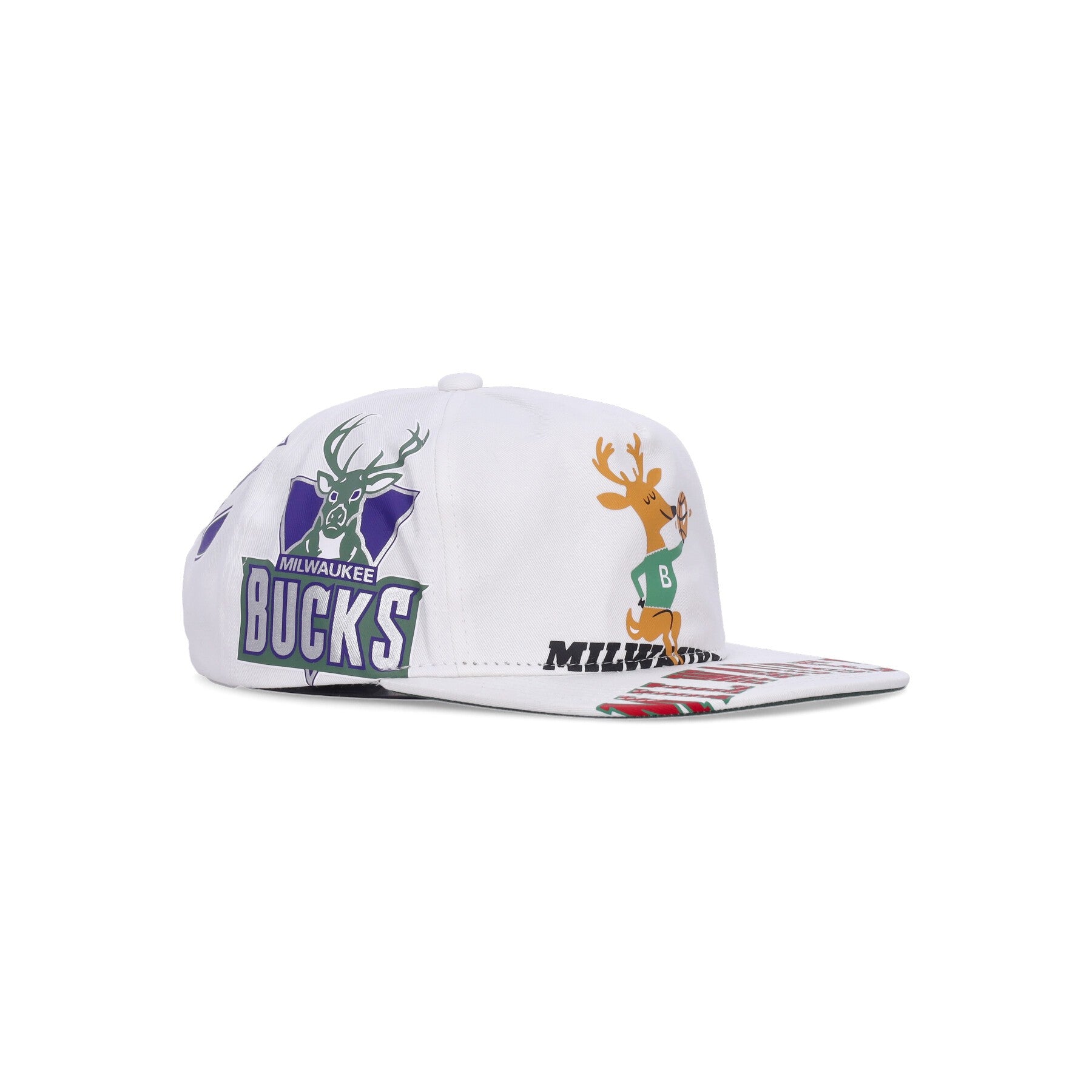 Mitchell & Ness, Cappellino Visiera Piatta Uomo Nba In Your Face Deadstock Hwc Milbuc, 