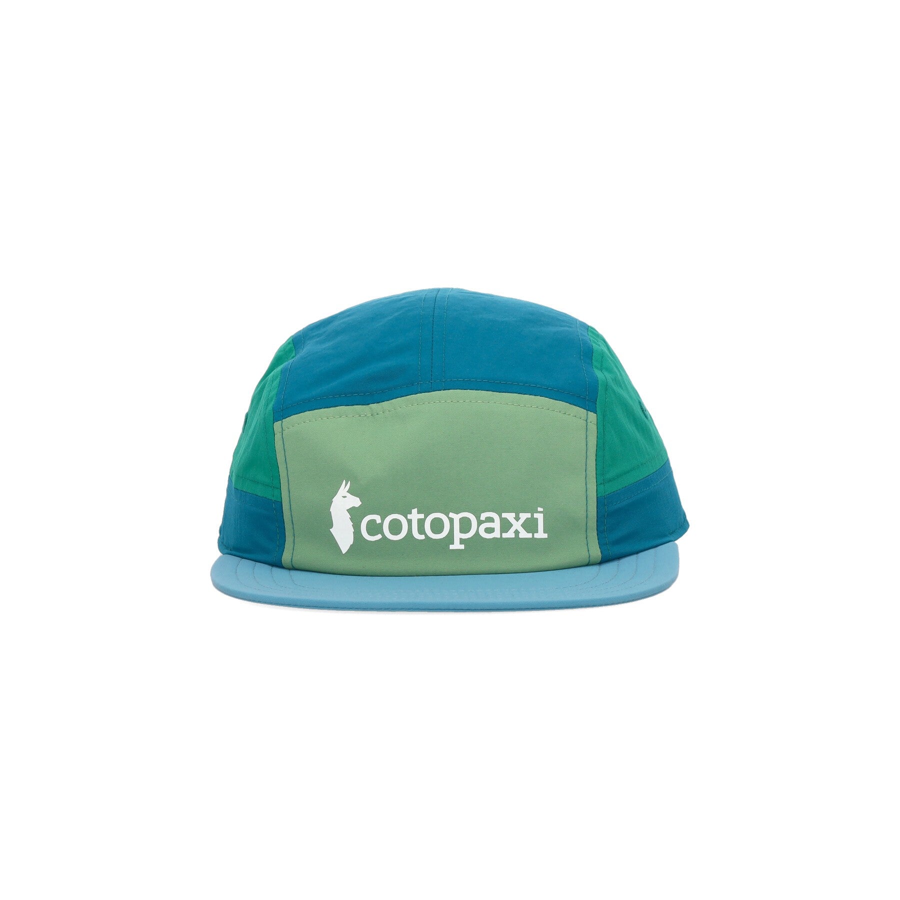 Flat Visor Cap for Men Tech 5 Panel Hat Kelp/poolside
