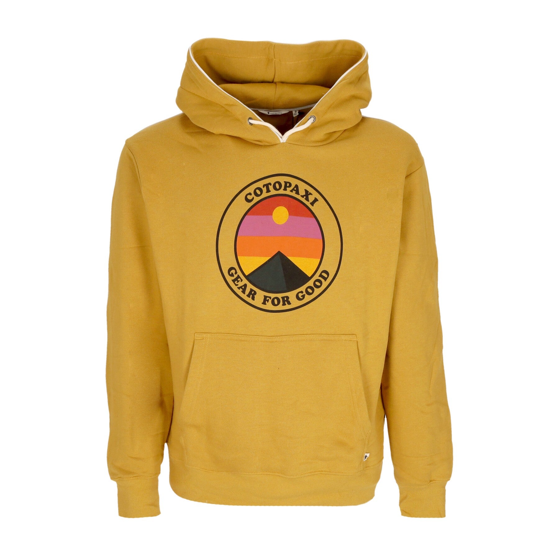 Cotopaxi, Felpa Cappuccio Uomo Sunny Side Organic Hoodie, Amber