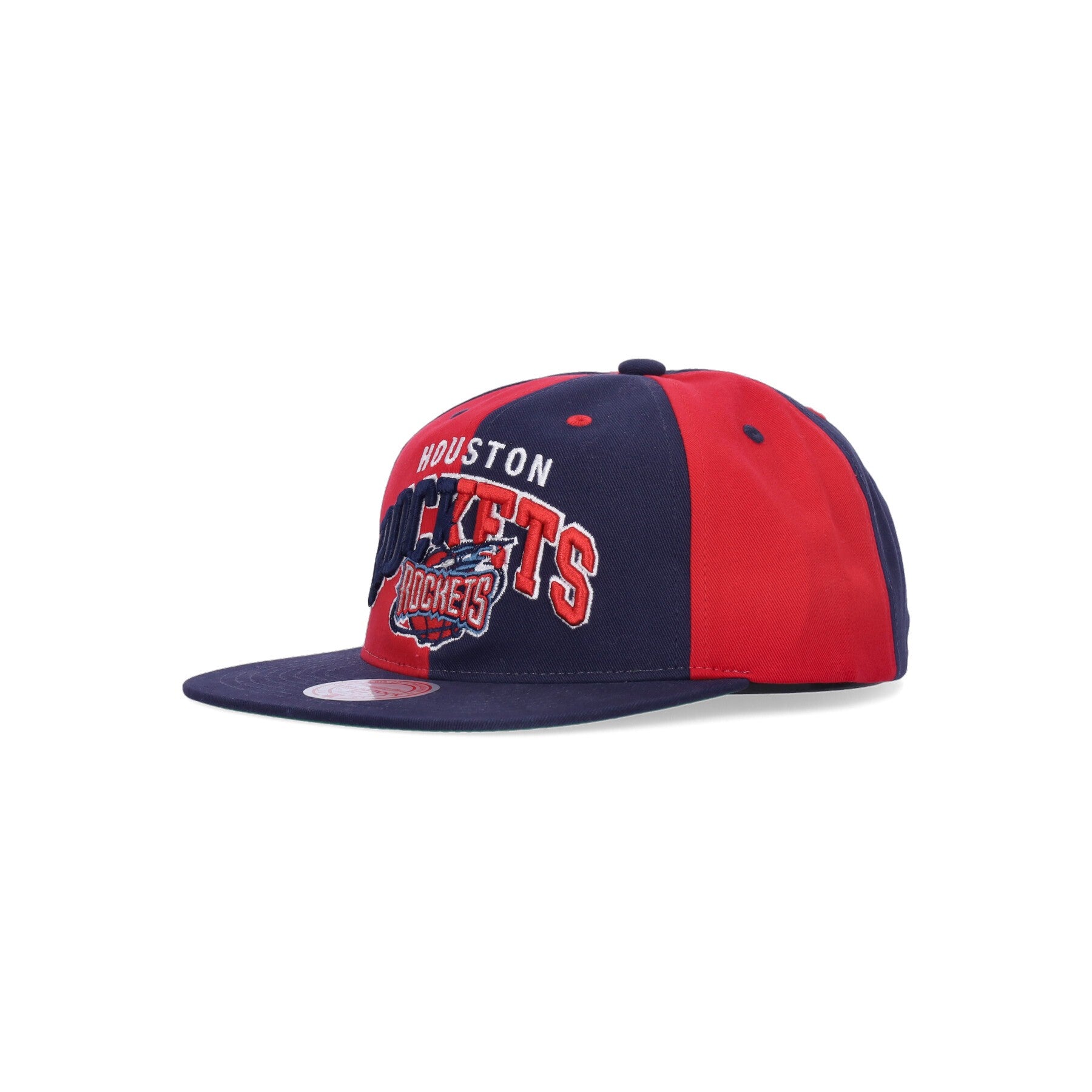 Mitchell & Ness, Cappellino Visiera Piatta Uomo Nba Pinwheel Of Fortune Deadstock Hwc Houroc, Navy/red