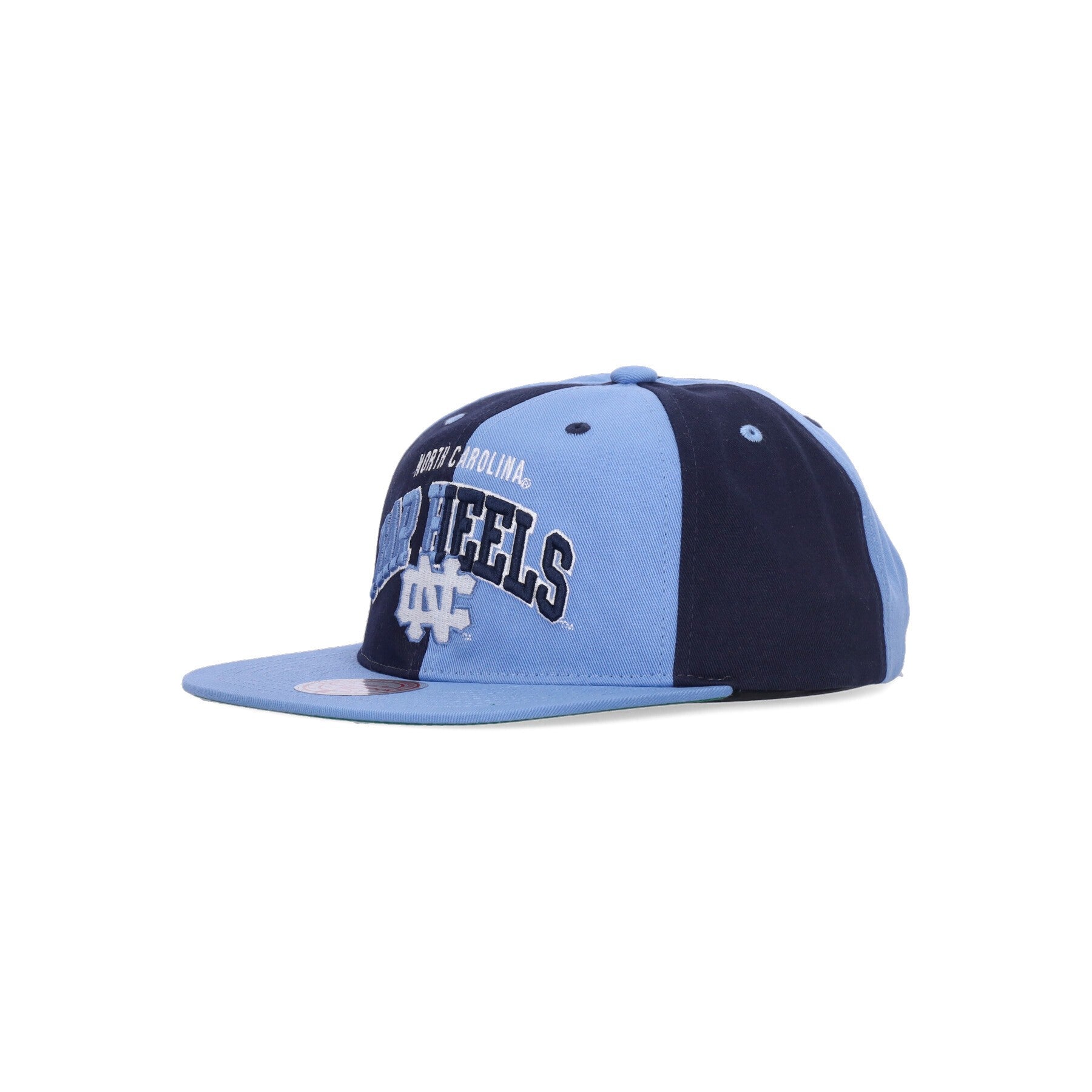 Mitchell & Ness, Cappellino Visiera Piatta Uomo Ncaa Pinwheel Of Fortune Deadstock Hwc Unchee, Light Blue/blue