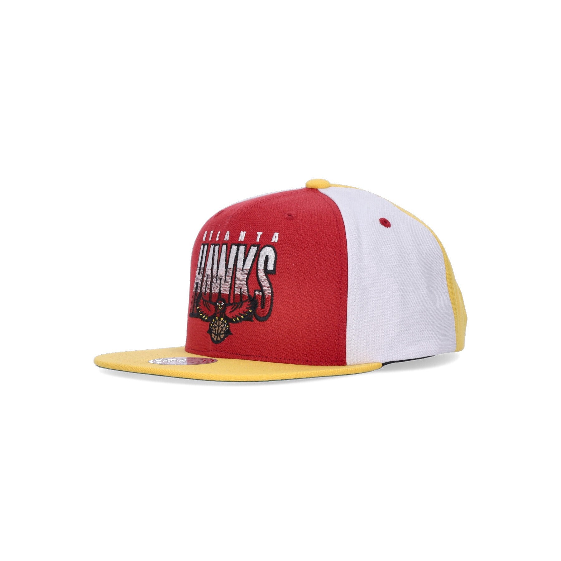 Sombrero de visera plana Hombre Nba Billboard 2 Snapback hwc atlhaw rojo/amarillo