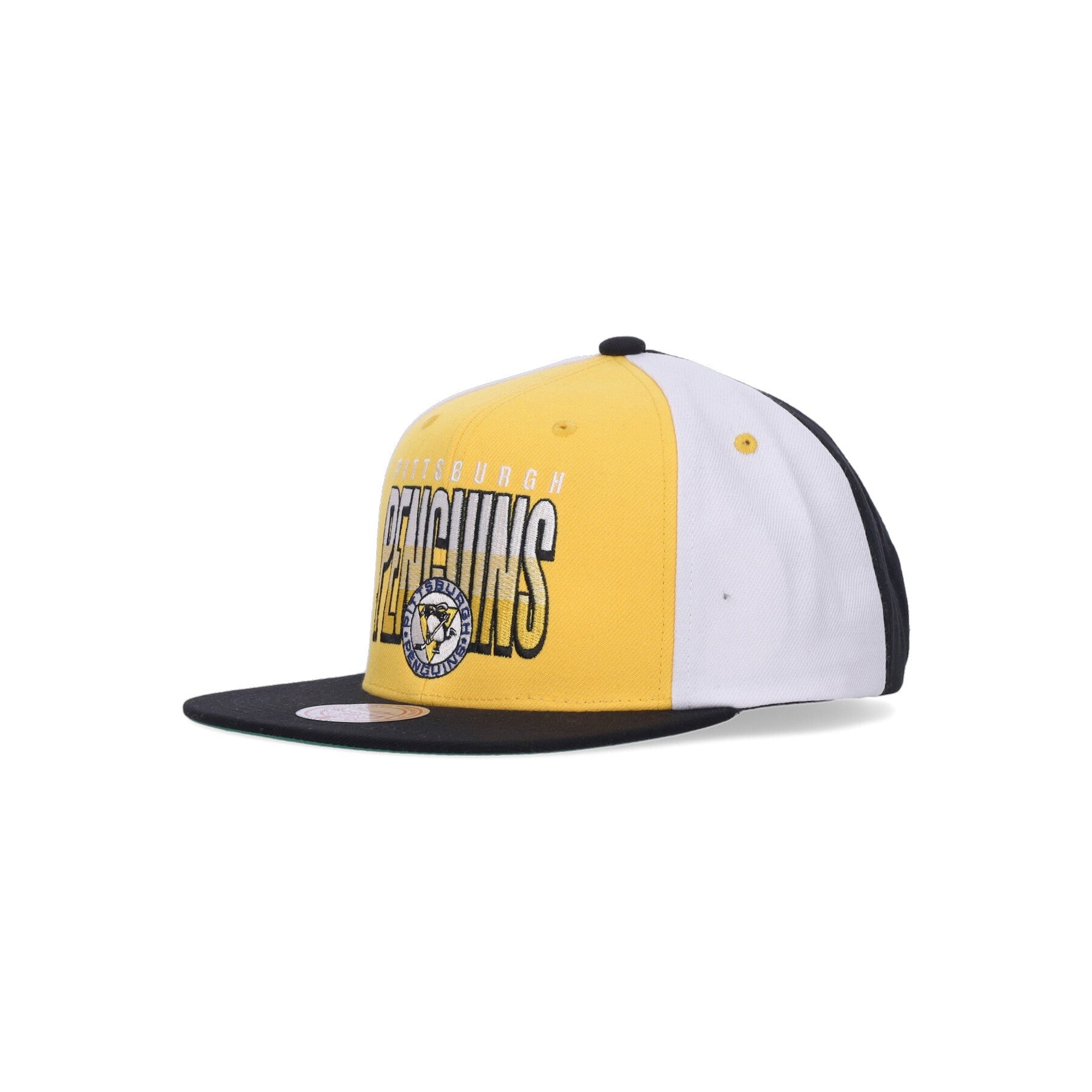 Mitchell & Ness, Cappellino Visiera Piatta Uomo Nhl Billboard 2 Snapback Vintage Pitpen, Yellow/black