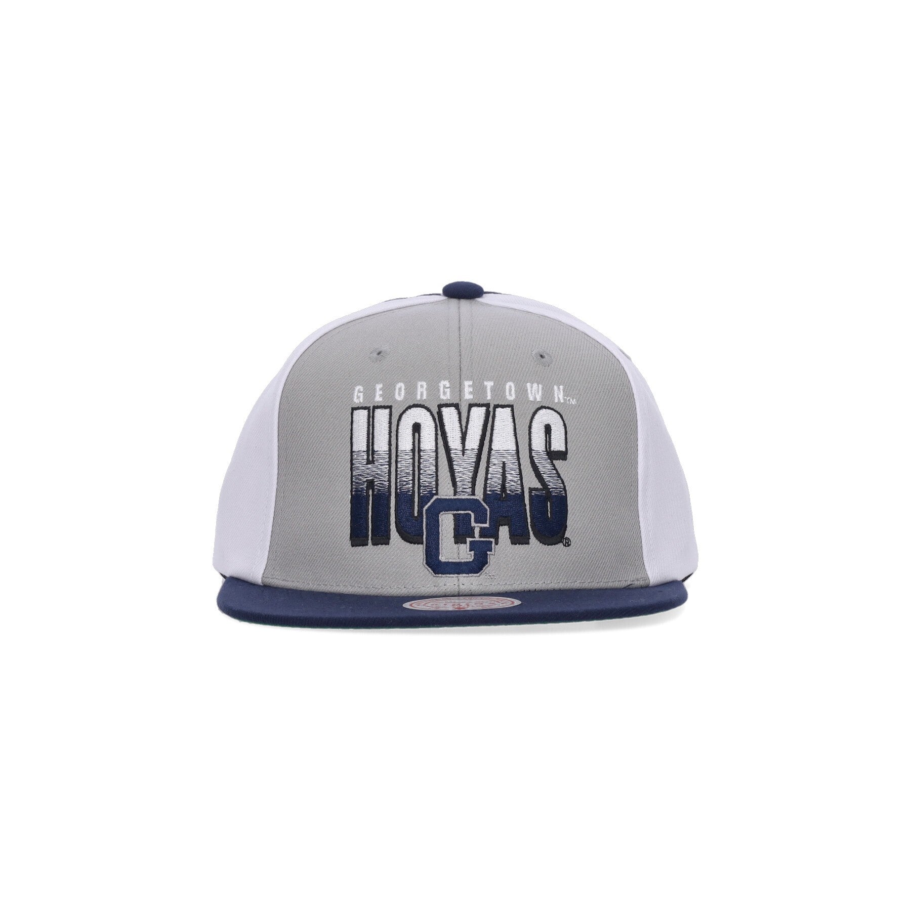 Mitchell & Ness, Cappellino Visiera Piatta Uomo Ncaa Billboard 2 Snapback Geohoy, Grey/blue