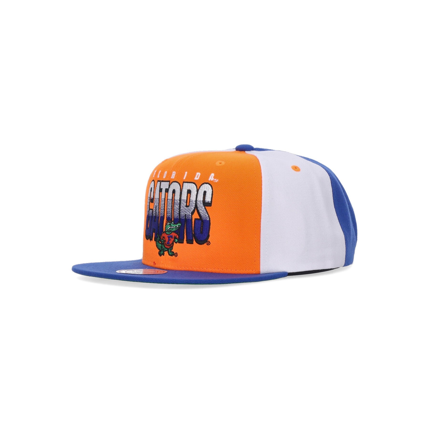Mitchell & Ness, Cappellino Visiera Piatta Uomo Ncaa Billboard 2 Snapback Flogat, Orange/navy