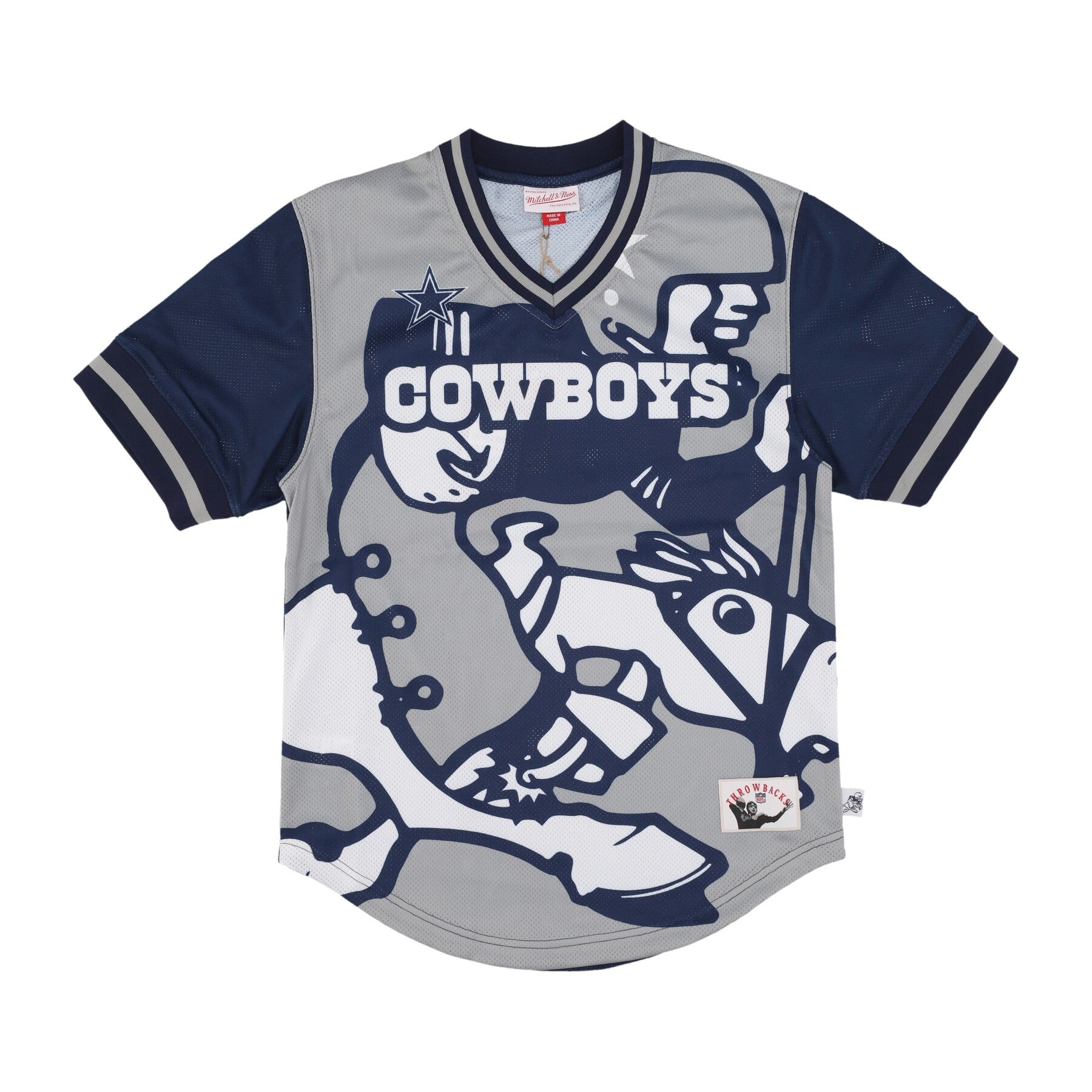 Mitchell & Ness, Casacca Uomo Nfl Jumbotron 3.0 Mesh V-neck Dalcow, Multi/white