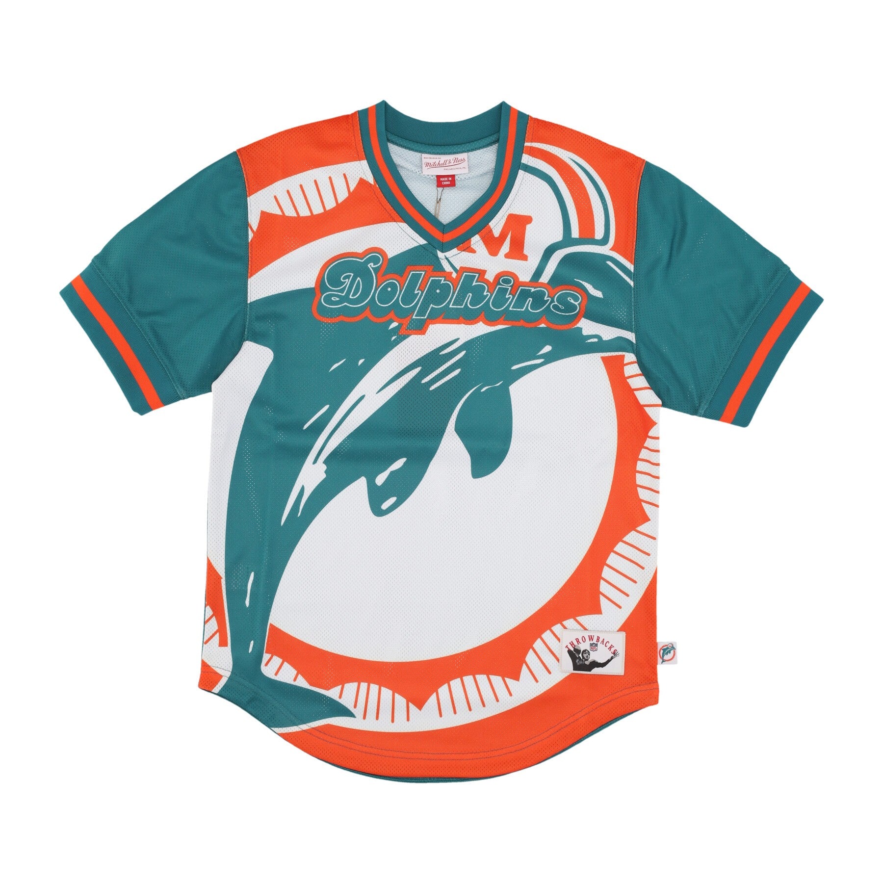 Mitchell & Ness, Casacca Uomo Nfl Jumbotron 3.0 Mesh V-neck Miadol, Multi/white