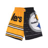 Mitchell & Ness, Pantaloncino Tipo Basket Uomo Nfl Jumbotron 3.0 Shorts Pitste, Multi/white