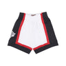Mitchell & Ness, Pantaloncino Basket Uomo Nba Cracked Cement Swingman Short 1996 Neykni, White