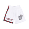 Mitchell & Ness, Pantaloncino Basket Uomo Nba Cracked Cement Swingman Short 1996 Miahea, White