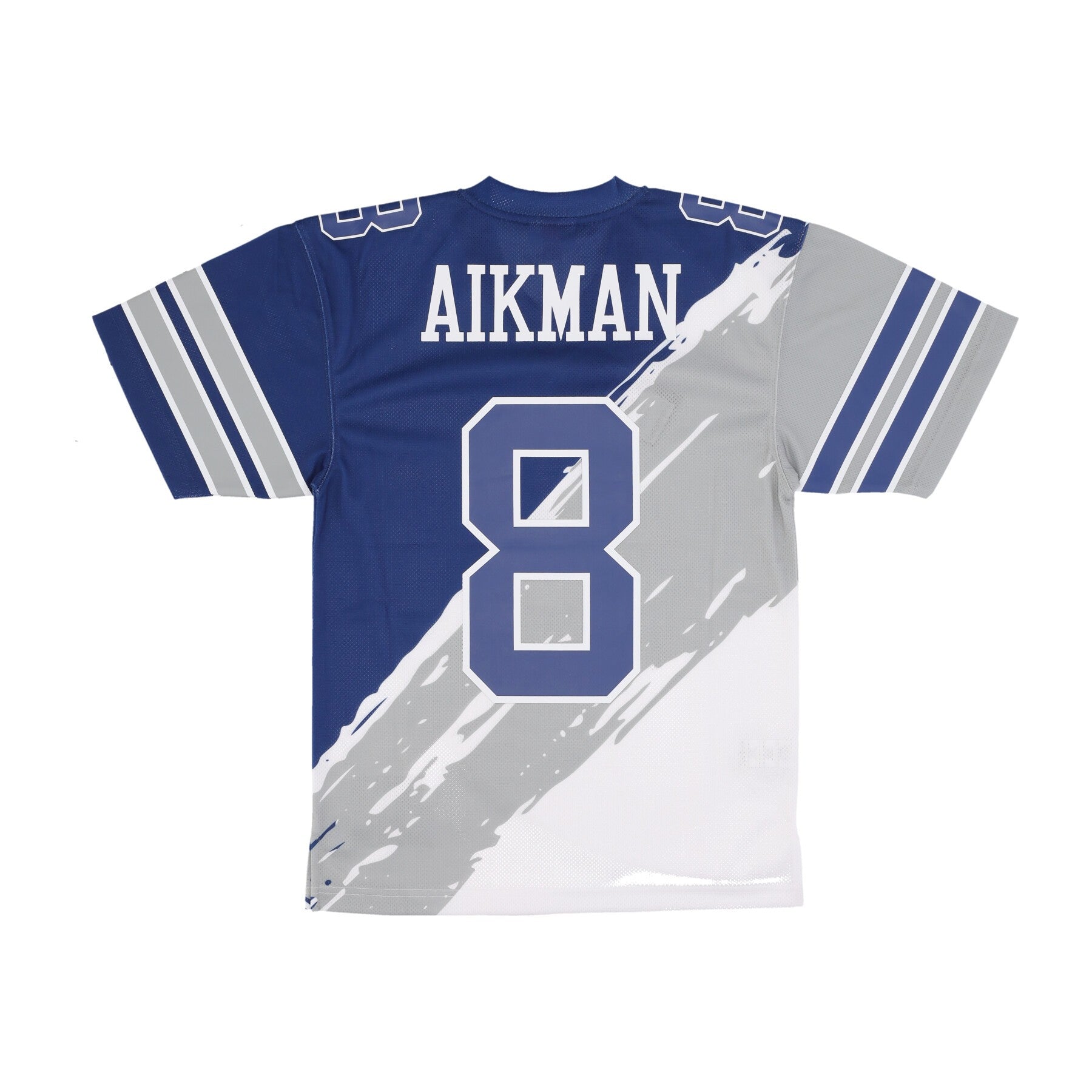 Mitchell & Ness, Casacca Football Americano Uomo Nfl Paint Brush Crew Pullover No 8 Troy Aikman Dalcow, 
