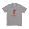Cotopaxi, Maglietta Uomo Altitude Llama Organic Tee, Heather Grey