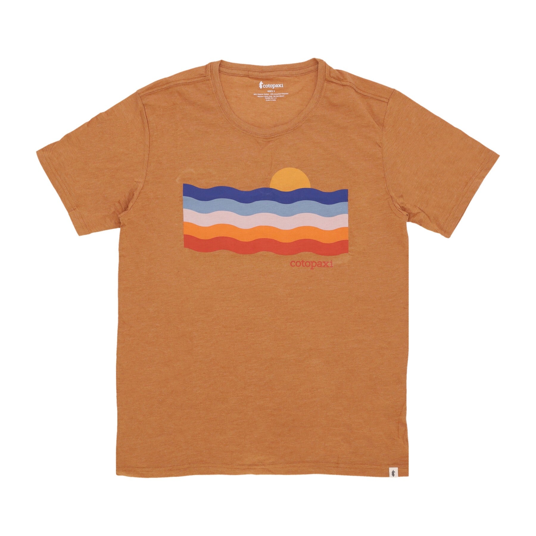 Cotopaxi, Maglietta Uomo Disco Wave Organic Tee, Saddle